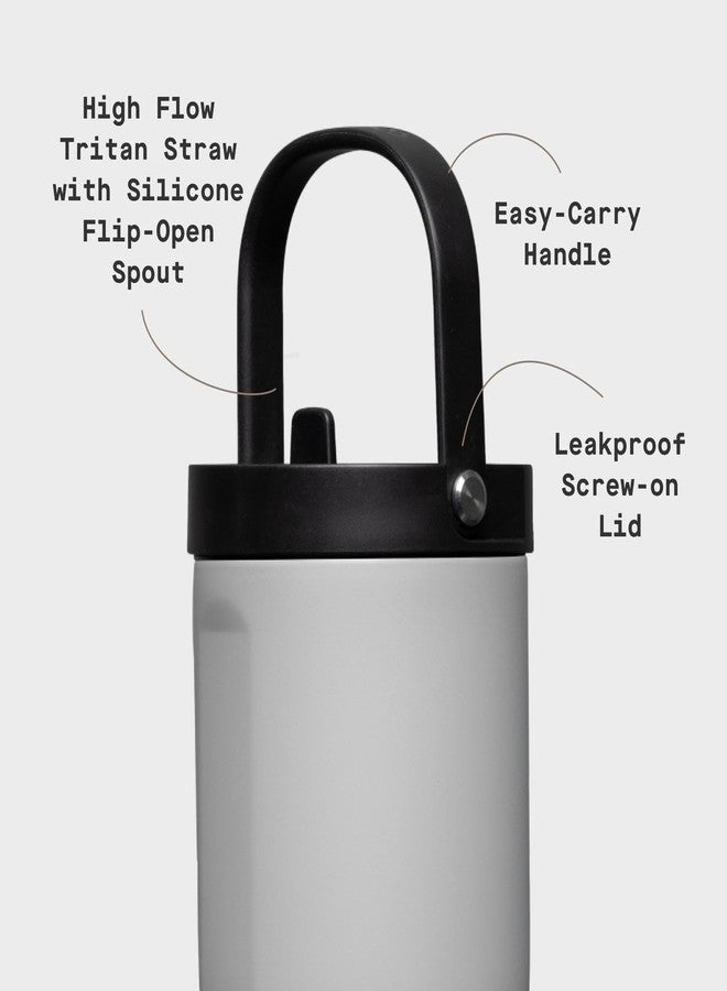 Corkcicle Go Cup XL - Leak-Proof Travel Tumbler - Triple Insulated Stainless Steel Water Bottle - Easy-Carry Handle - Summer Drinkware Gift - Keeps Drinks Ice Cold - 30 oz - River Rock - Image 4